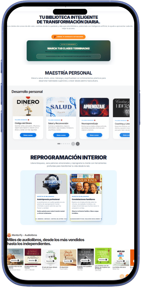 Mentorify en celular